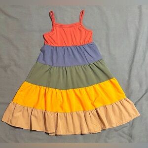 Sugar Britches Multicolor Tiered Girls Spring/Summer Dress